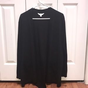 Time and Tru Lightweight Black Cardigan